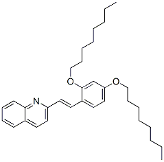 2-[2,4-Bis(octyloxy)styryl]quinoline Struktur