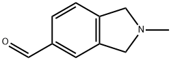 2,3-dihydro-2-Methyl-1H-Isoindole-5-carboxaldehyde Struktur