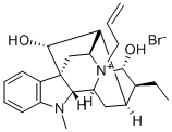 (17R,21-alpha)-17,21-Dihydroxy-4-(2-propenyl)ajmalanium bromide Struktur