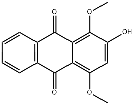 1,4-Dimethoxy-2-hydroxyanthraquinone Struktur