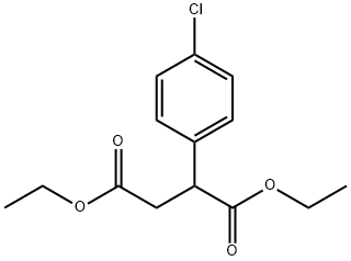 Butanedioic acid, (4-chlorophenyl)-, diethyl ester Struktur