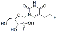 5-(2-fluoroethyl)-2'-fluoroarabinofuranosyluracil Struktur