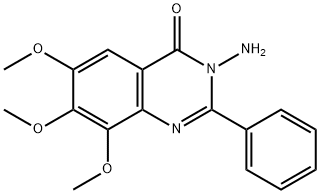 4(3H)-Quinazolinone,  3-amino-6,7,8-trimethoxy-2-phenyl- Struktur