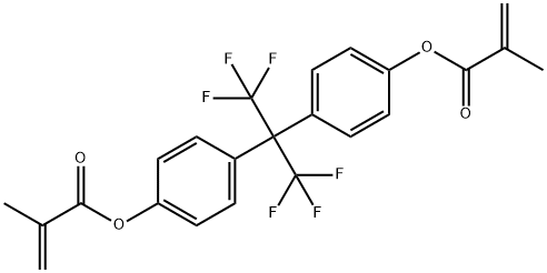 4,4'-(HEXAFLUOROISOPROPYLIDENE)DIPHENYL DIMETHACRYLATE Struktur