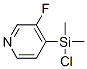 Pyridine, 4-(chlorodimethylsilyl)-3-fluoro- (9CI) Struktur