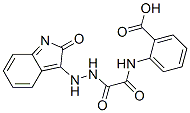 2-[[[(2-oxoindol-3-yl)amino]carbamoylformyl]amino]benzoic acid Struktur