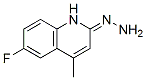 2(1H)-Quinolinone,6-fluoro-4-methyl-,hydrazone(9CI) Struktur