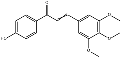 1-(4-HYDROXYPHENYL)-3-(3,4,5-TRIMETHOXYPHENYL)PROP-2-EN-1-ONE Struktur