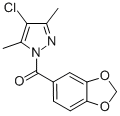 1-(1,3-Benzodioxol-5-ylcarbonyl)-4-chloro-3,5-dimethyl-1H-pyrazole Struktur