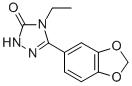 2,4-Dihydro-5-(1,3-benzodioxol-5-yl)-4-ethyl-3H-1,2,4-triazol-3-one Struktur