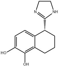 2-(5,6-dihydroxy-1,2,3,4-tetrahydro-1-naphthyl)imidazoline Struktur