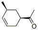 Ethanone, 1-(5-methyl-3-cyclohexen-1-yl)-, cis- (9CI) Struktur