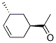 Ethanone, 1-(5-methyl-3-cyclohexen-1-yl)-, trans- (9CI) Struktur