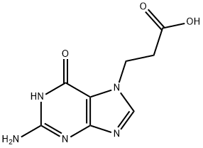 7-(2-carboxyethyl)guanine Struktur