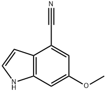 1H-Indole-4-carbonitrile, 6-Methoxy- Struktur