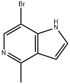 1H-Pyrrolo[3,2-c]pyridine, 7-broMo-4-Methyl- Struktur