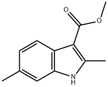 1H-indole-3-carboxylic acid, 2,6-diMethyl-, Methyl ester Struktur