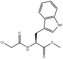 METHYL 2-[(2-CHLOROACETYL)AMINO]-3-(1H-INDOL-3-YL)PROPANOATE Struktur