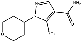 5-aMino-1-(tetrahydro-2H-pyran-4-yl)-1H-pyrazole-4-carboxaMide Struktur