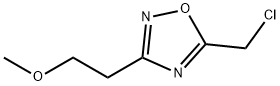 5-(chloromethyl)-3-(2-methoxyethyl)-1,2,4-oxadiazole(SALTDATA: FREE) Struktur