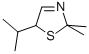 Thiazole, 2,5-dihydro-2,2-dimethyl-5-(1-methylethyl)- (9CI) Struktur