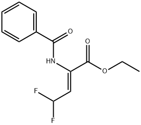 (Z)-Ethyl 2-benzaMido-4,4-difluorobut-2-enoate Struktur