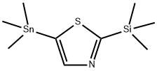 2-TRIMETHYLSILANYL-5-TRIMETHYL-STANNANYL-THIAZOLE Struktur