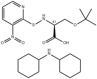 N-(3-NITRO-2-PYRIDINESULFENYL)-O-T-*BUTY L-L-SERINE Struktur