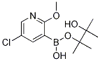 5-CHLORO-2-METHOXY-PYRIDINE-3-BORONIC ACID PINACOL ESTER Struktur