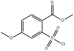 2-(CHLOROSULFONYL)-4-METHOXYBENZOIC ACID METHYL ESTER Struktur