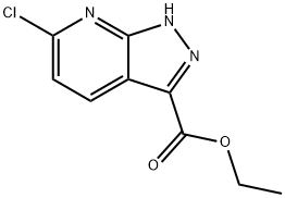 ethyl 6-chloro-1H-pyrazolo[3,4-b]pyridine-3-carboxylate Struktur