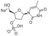 THYMIDINE 3'-MONOPHOSPHATE SODIUM SALT Struktur