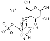 3,6-ANHYDRO-ALPHA-D-GALACTOPYRANOSYL-1,3-D-GALACTOSE-4-O-SULFATE, NA Struktur