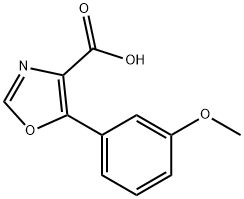 5-(3-METHOXY-PHENYL)-OXAZOLE-4-CARBOXYLIC ACID Struktur