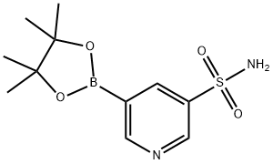 5-(4,4,5,5-tetramethyl-1,3,2-dioxaborolan-2-yl)pyridine-3-sulfonamide Struktur