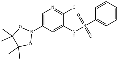 2-Chloro-3-phenylsulfonaMidopyridine-5-boronic acid pinacol ester Struktur