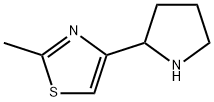 2-Methyl-4-(2-pyrrolidinyl)thiazole Struktur