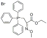 [3-ethoxy-2-(methoxyimino)-3-oxopropyl](triphenyl)phosphonium bromide Struktur