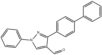 3-BIPHENYL-4-YL-1-PHENYL-1H-PYRAZOLE-4-CARBALDEHYDE Struktur