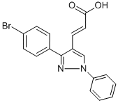 3-[3-(4-BROMO-PHENYL)-1-PHENYL-1H-PYRAZOL-4-YL]-ACRYLIC ACID Struktur