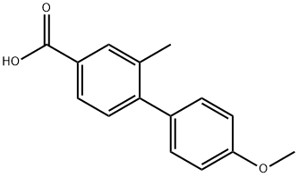 4-(4-Methoxyphenyl)-3-Methylbenzoic acid Struktur