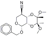 Benzyl 4-Cyano-4-deoxy-2,3-O-[(1S,2S)-1,2-dimethoxy-1,2-dimethyl-1,2-ethanediyl]-β-D-arabinopyranoside Struktur