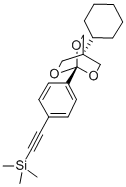 ((4-(4-Cyclohexyl-2,6,7-trioxabicyclo(2.2.2)oct-1-yl)phenyl)ethynyl)tr imethylsilane Struktur