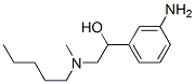 1-(3-aminophenyl)-2-(methyl-pentyl-amino)ethanol Struktur