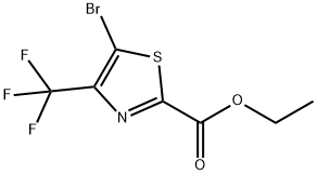 Ethyl-5-broMo-4-trifluoroMethyl-thiazole-2-carboxylate Struktur