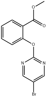 METHYL 2-(5-BROMOPYRIMIDIN-2-YLOXY)BENZOATE Struktur