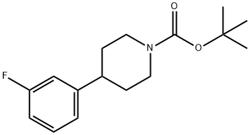 1-BOC-4-(3-FLUOROPHENYL)-PIPERIDINE Struktur