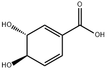 (3R,4R)-3,4-DIHYDROXYCYCLOHEXA-1,5-DIENE-1-CARBOXYLIC ACID Struktur