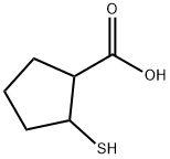 Cyclopentanecarboxylic acid, 2-mercapto- (9CI) Struktur