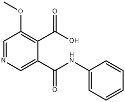 3-Methoxy-5-(phenylcarbamoyl)isonicotinic acid Struktur